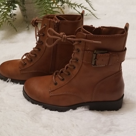 SO Broccoli Brown Combat Boots - Picture 8 of 10